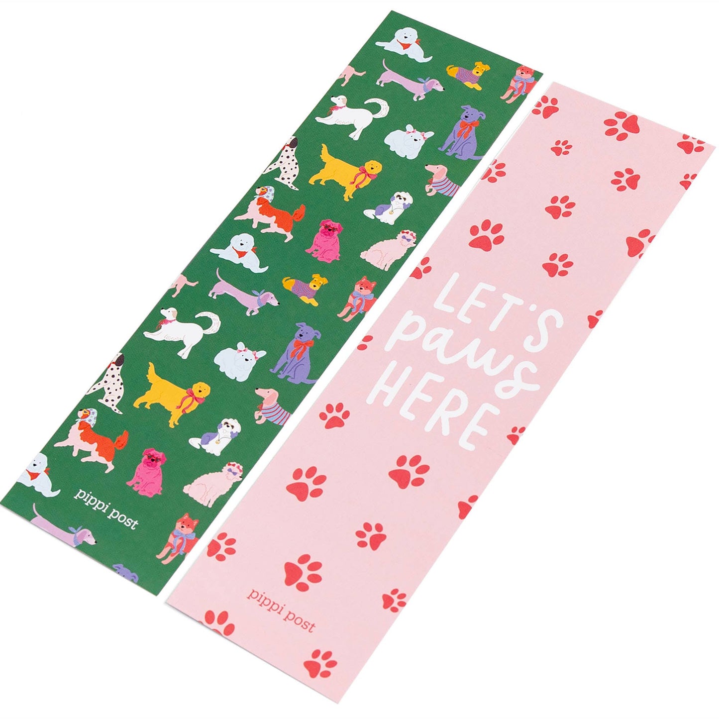 Let's Paws Here Dogs Bookmark Set