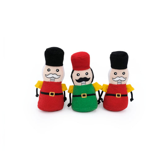 Holiday Miniz 3-Pack - Nutcrackers - Dog Toy