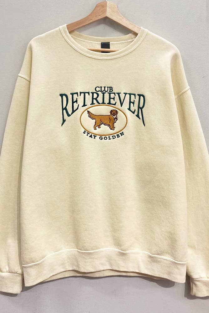 Embroidered Retriever Club Sweatshirt