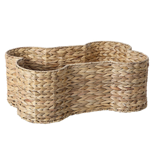 Bone Wicker Storage Basket