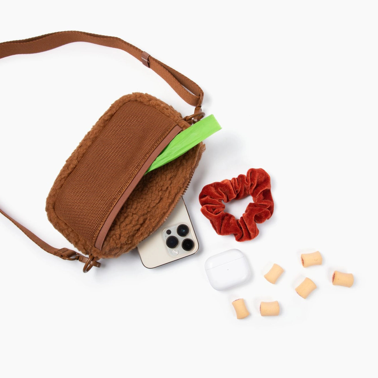 Cinnamon Teddy Crossbody Bag