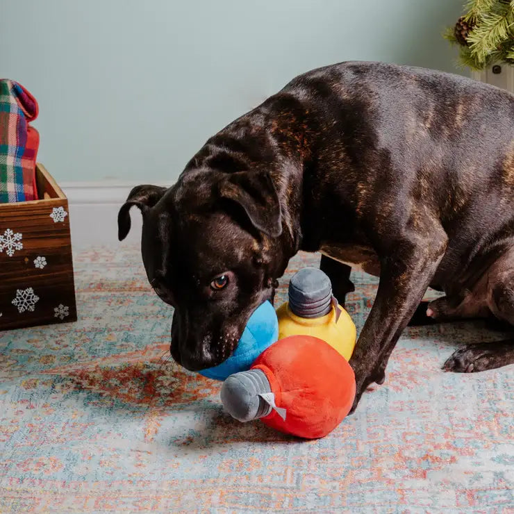 Plush Christmas Light Dog Toy