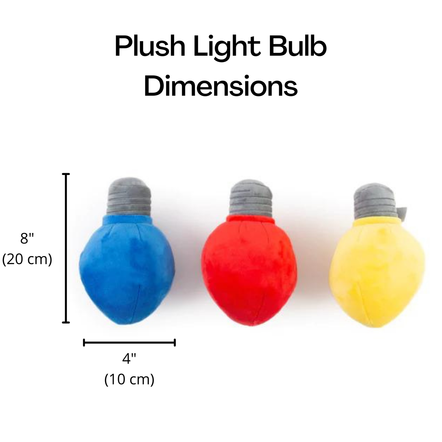 Plush Christmas Light Dog Toy