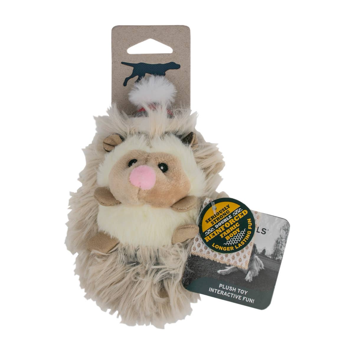 Holiday Hedgehog with Squeaker Dog Toy