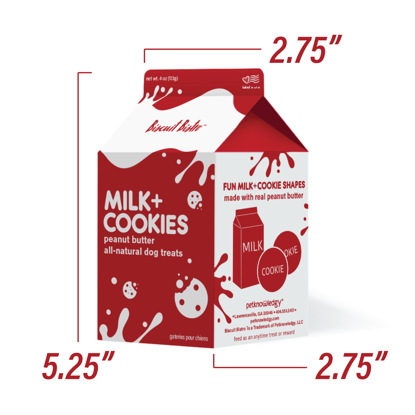 Milk + Cookies - Peanut Butter Dog Treats