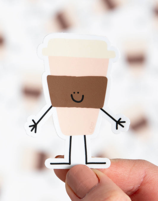 Coffee Doodle Decal Sticker