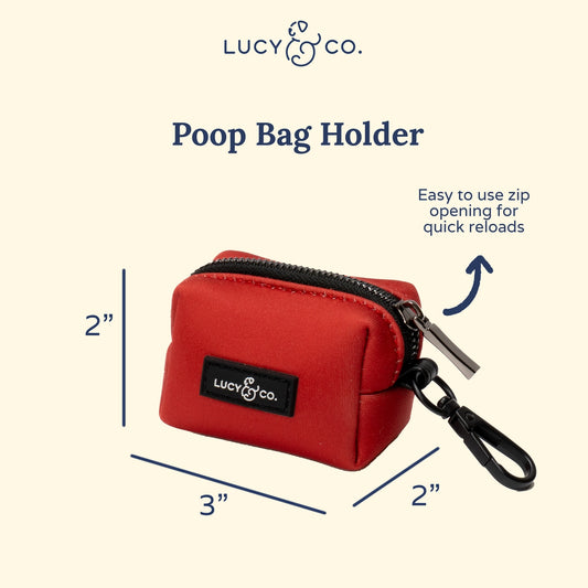 Cherry Red Poop Bag Holder