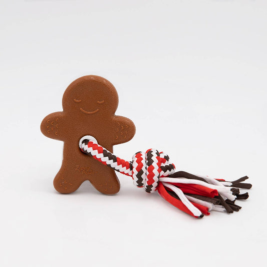 Holiday ZippyTuff Teetherz - Gingerbread Man - Dog Toy