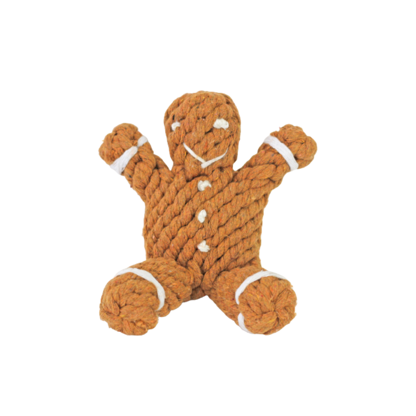 Gingerbread Man Rope Dog Toy