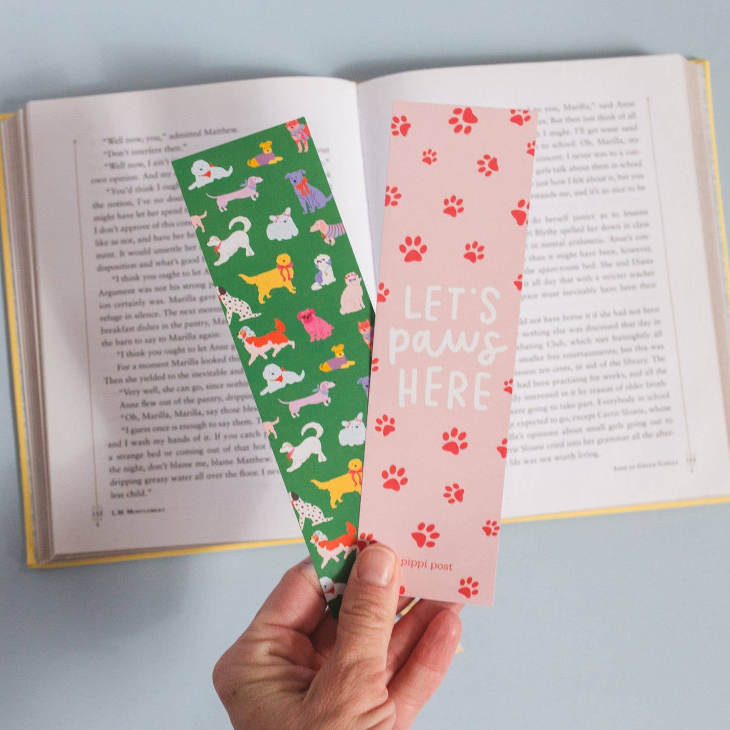 Let's Paws Here Dogs Bookmark Set