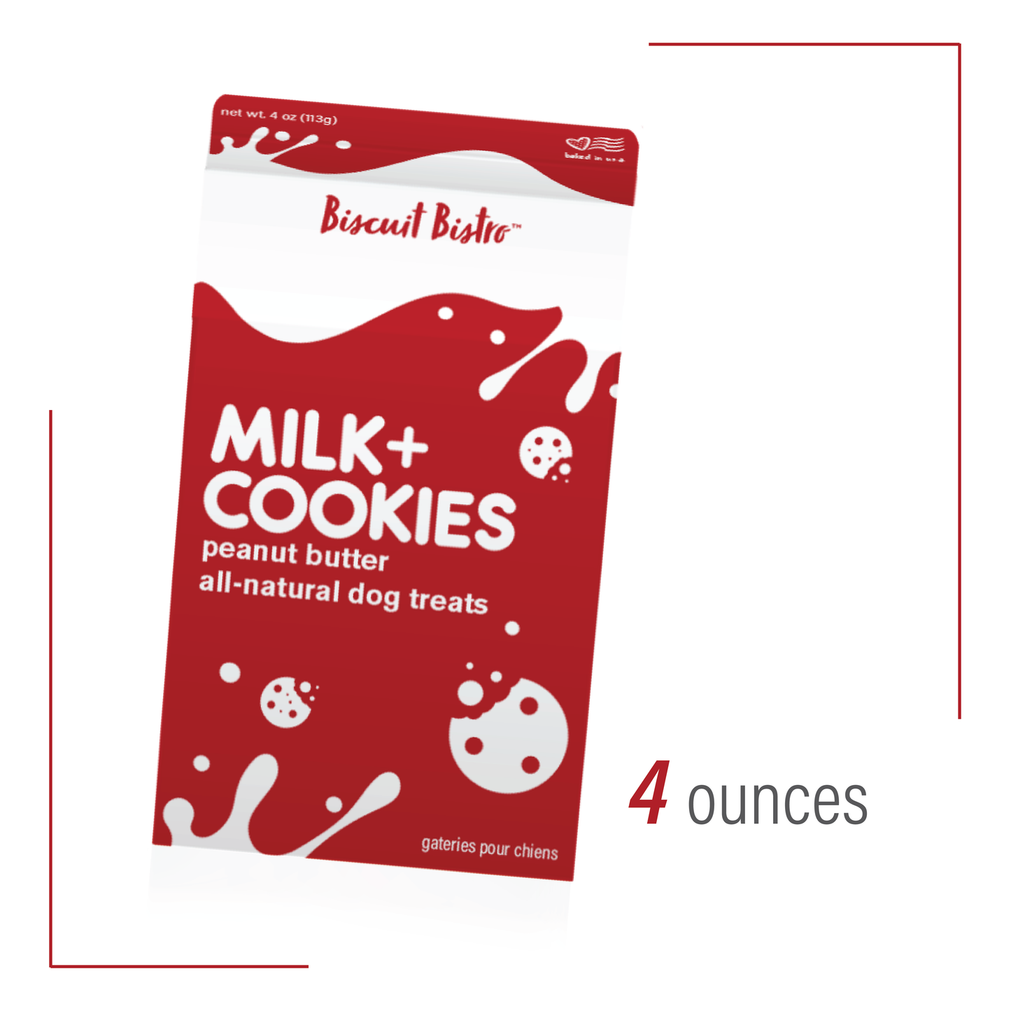 Milk + Cookies - Peanut Butter Dog Treats