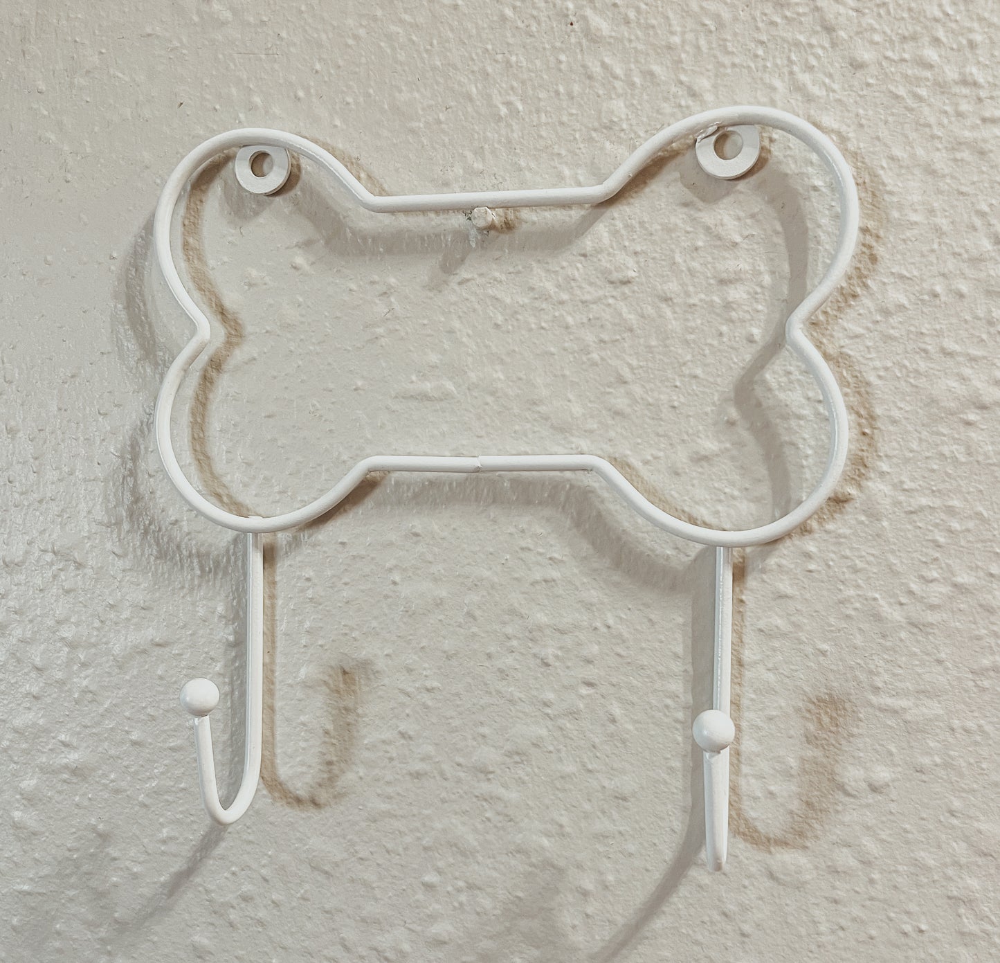 White Metal Bone Wall Hook