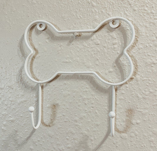 White Metal Bone Wall Hook