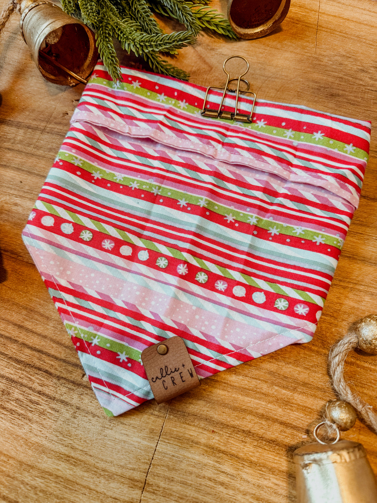 Sugarplum Stripes Bandana