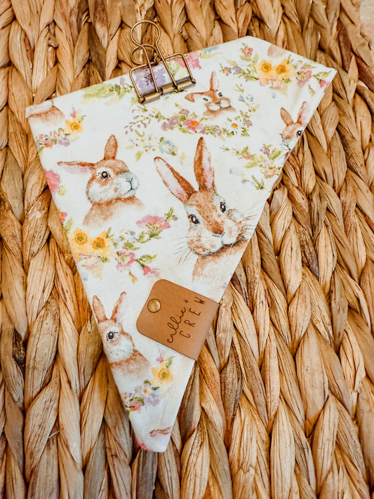 Floral Rabbit Bandana