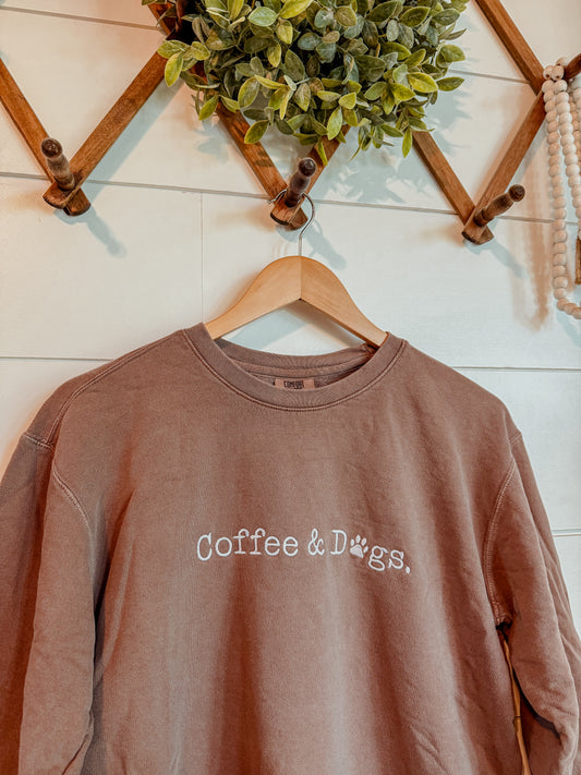Lightweight Coffee & Dogs Sweatshirt