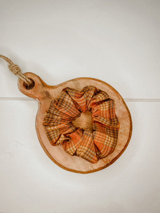 Fall Flannel Scrunchie