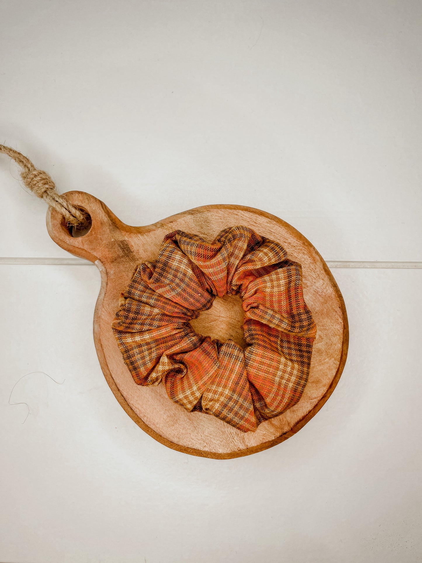 Fall Flannel Scrunchie