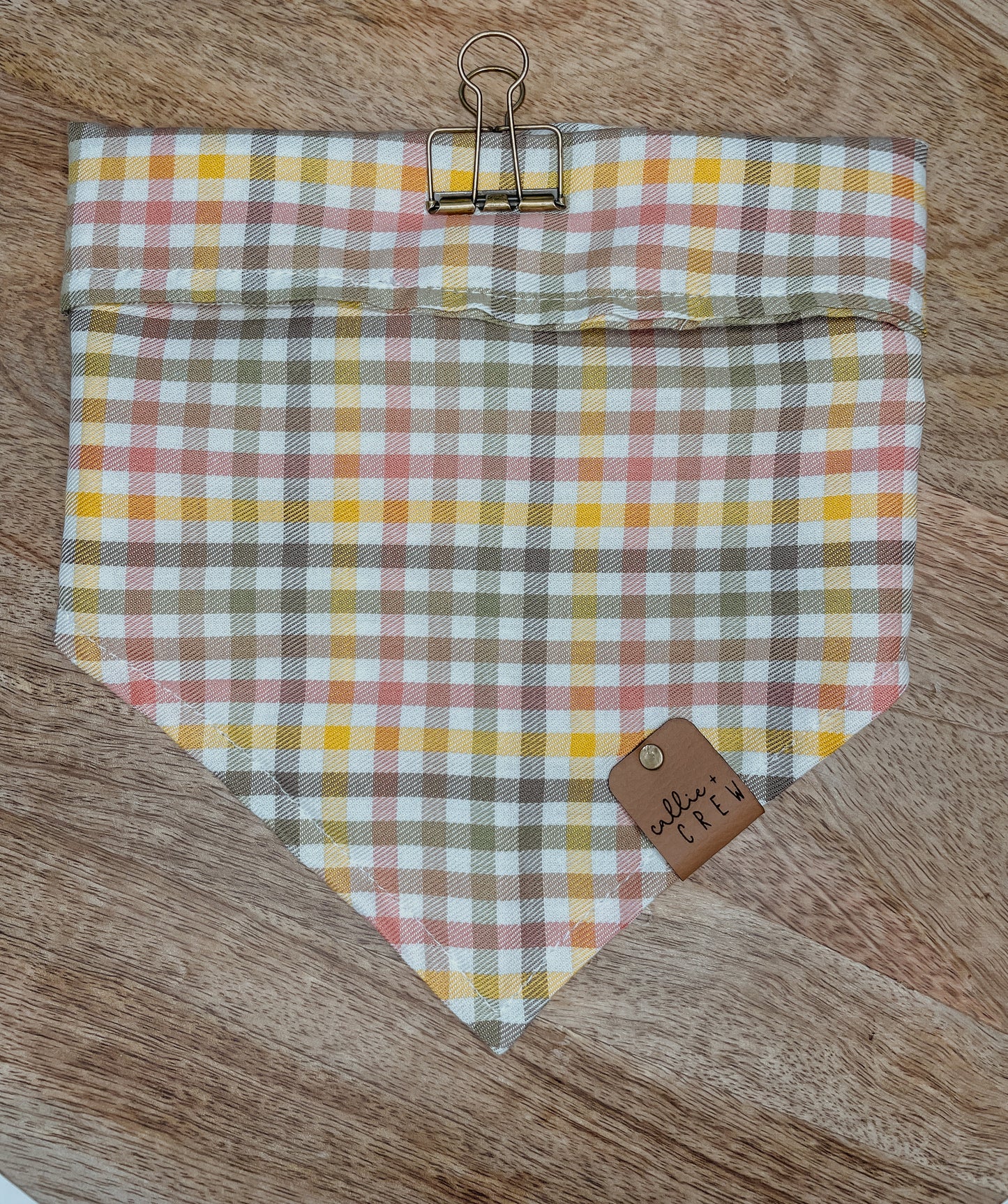 Muted Spring Plaid Bandana