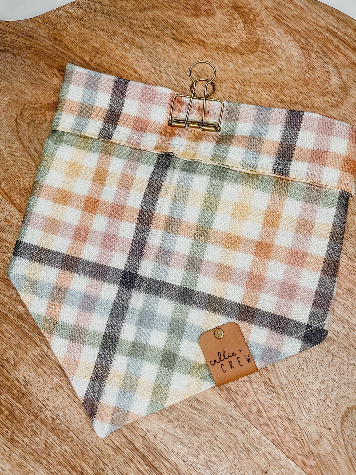Pastel Plaid Bandana