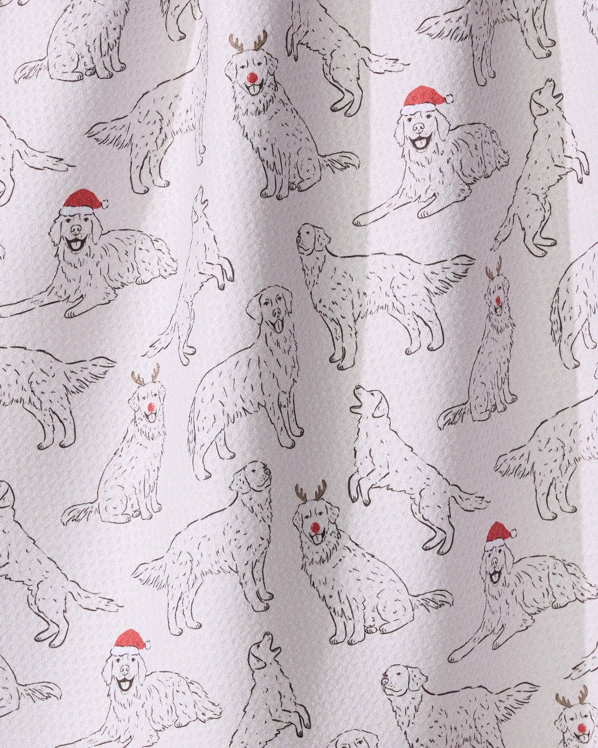Festive Goldens Tea Towel