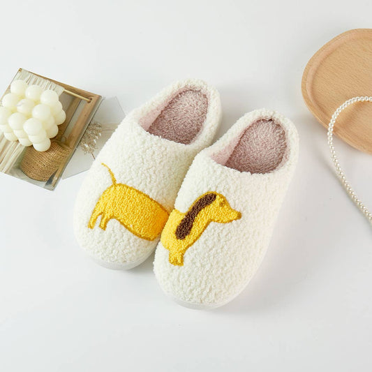 Dachshund Fuzzy Slippers