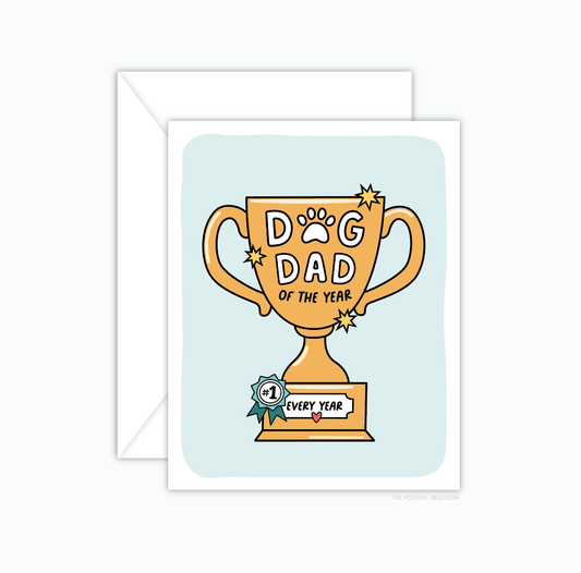 Dog Dad Of The Year Greeting Card