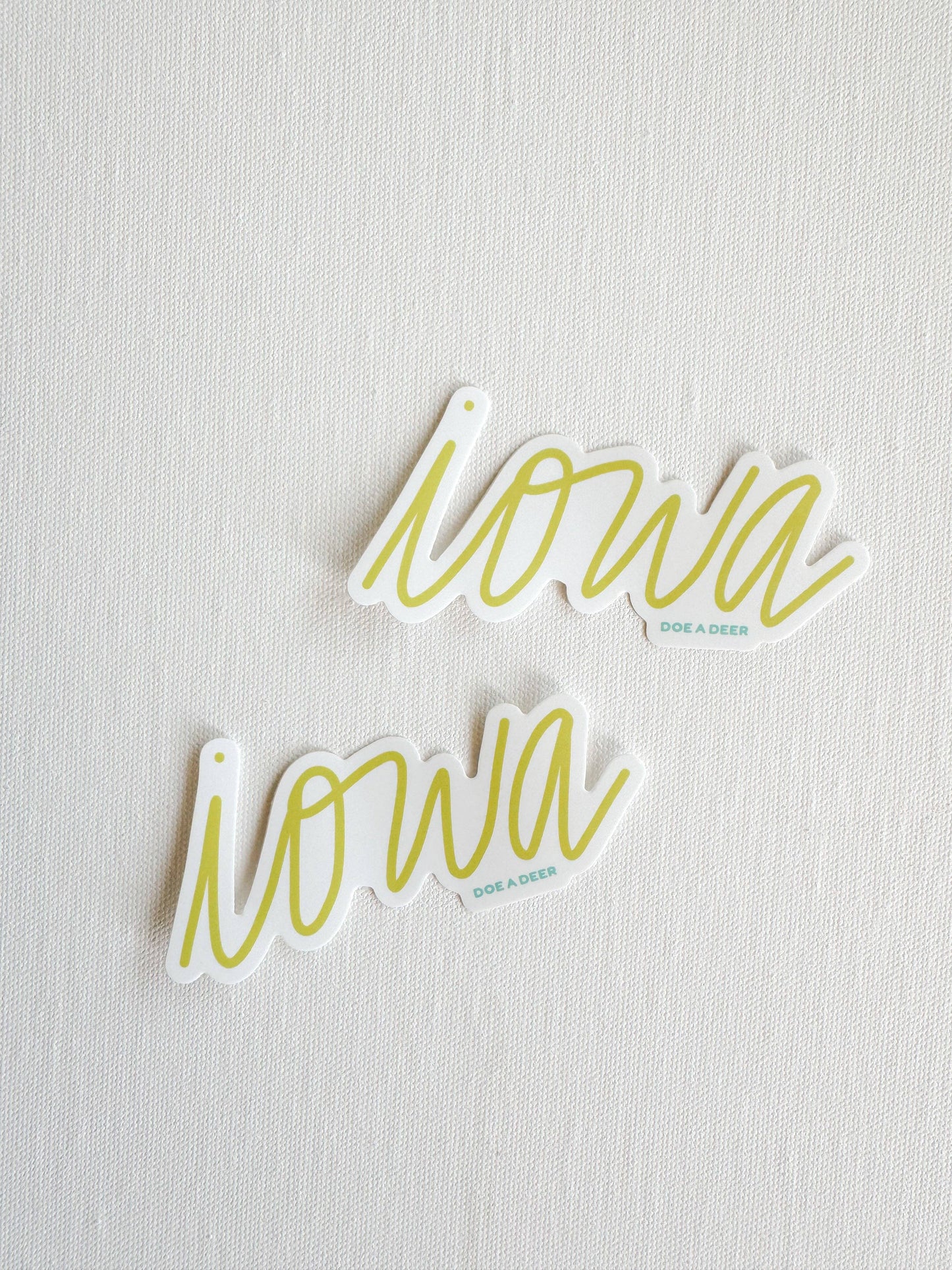 Iowa Script Sticker