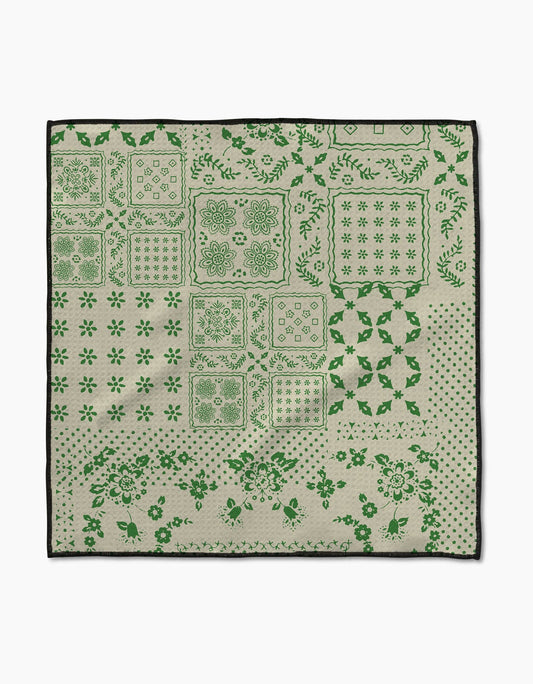 Blossoming Bandanna Green Paw Towel
