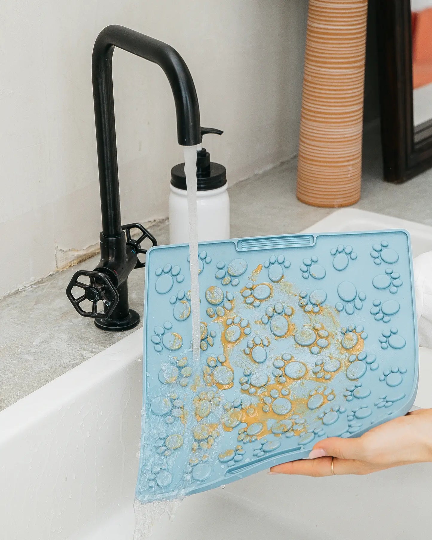 Large Paw Print Enrichment Licking Mat