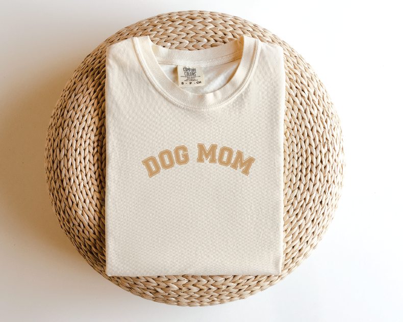 Dog Mom Varsity Tee