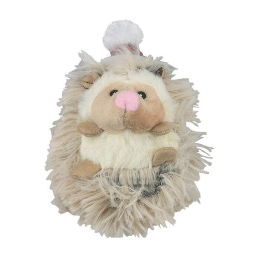 Holiday Hedgehog with Squeaker Dog Toy