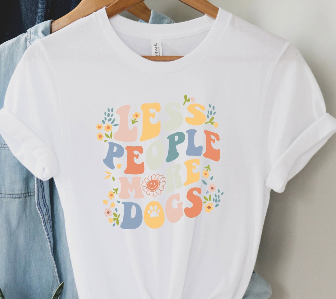 Less People More Dogs T-Shirt