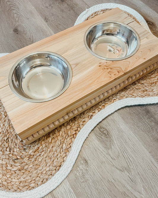 Beaded Wood Food Station