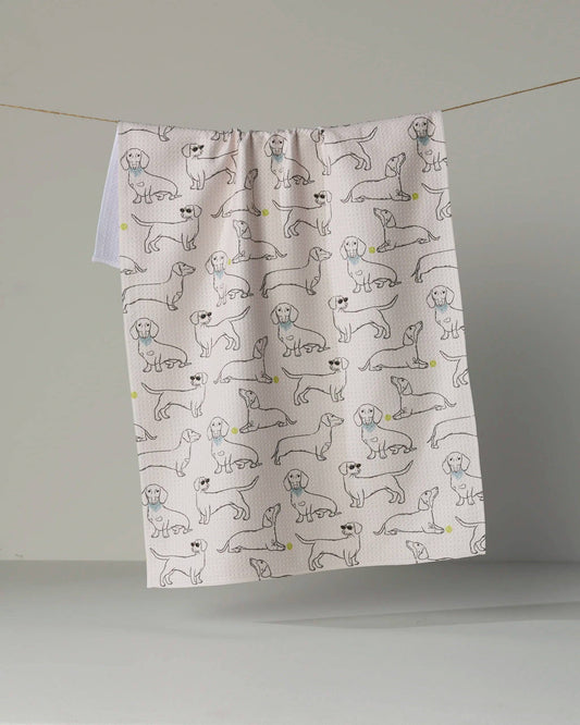 Doxie Pals Tea Towel