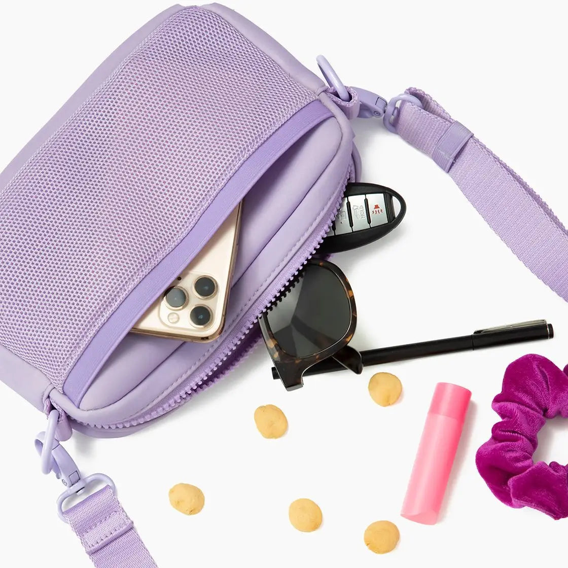 Lilac Crossbody Treat Bag
