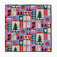 Festive Christmas Quilt Paw Towel