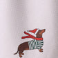 Merry Dachshund Tea Towel