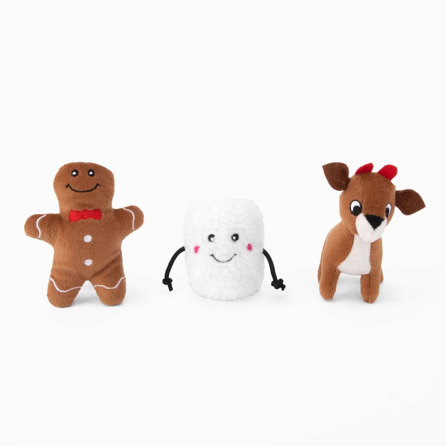 Holiday Miniz - Santa's Friends (3-pack) - Dog Toy