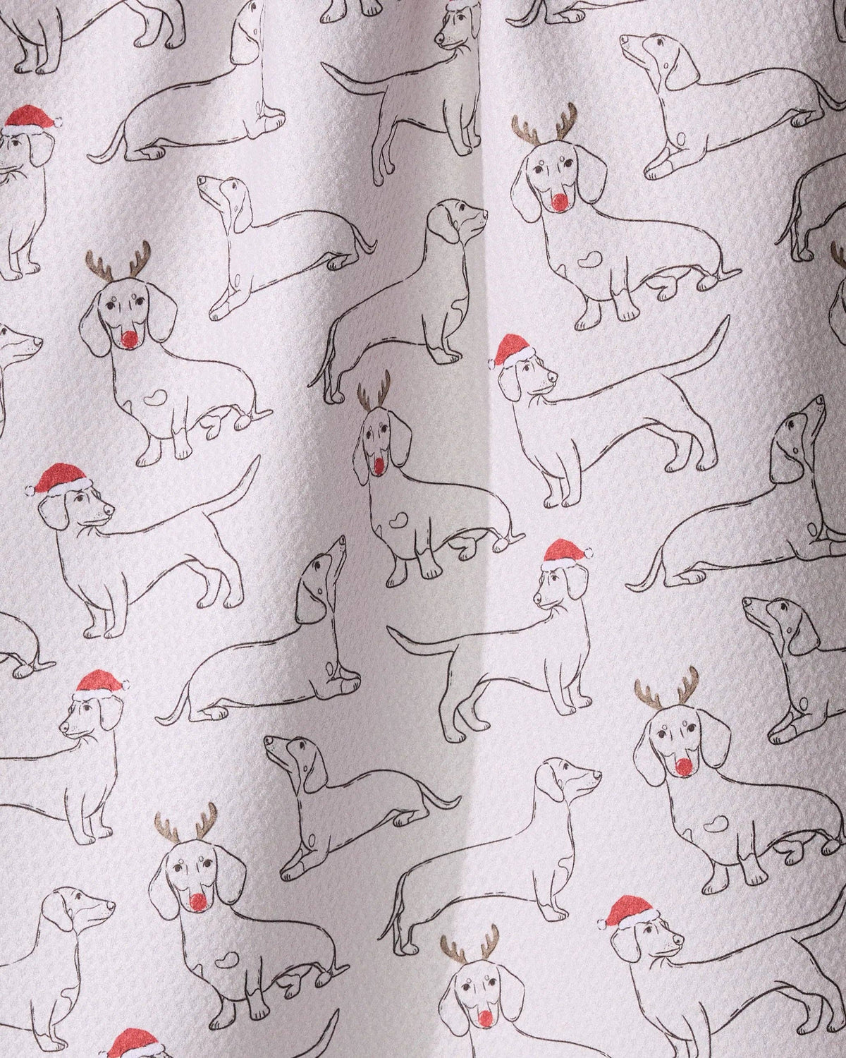 Festive Doxies Tea Towel