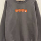 Mini Pumpkins Embroidered Sweatshirt