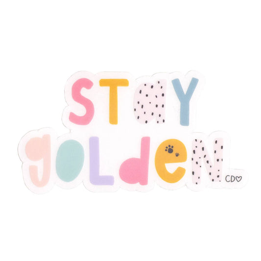 Stay Golden Clear Decal Sticker
