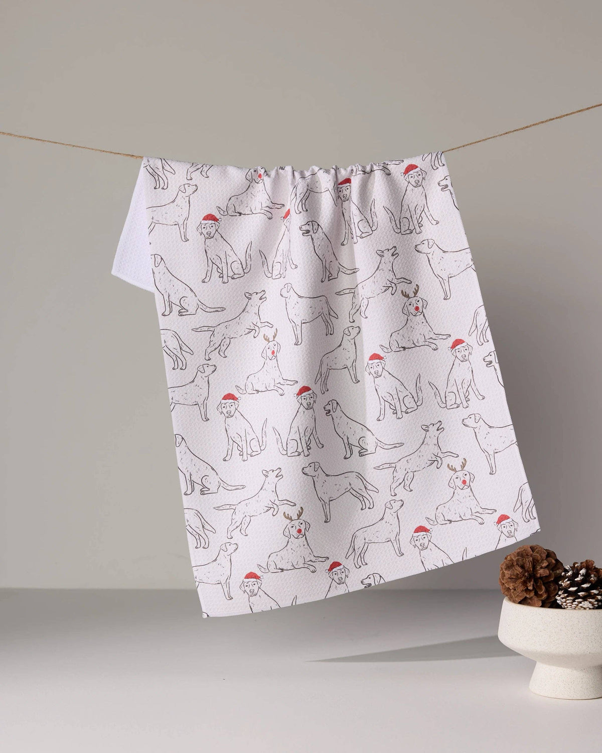 Festive Labs Tea Towel