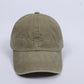 Washed Olive Dog Dad Embroidered Vintage Cap