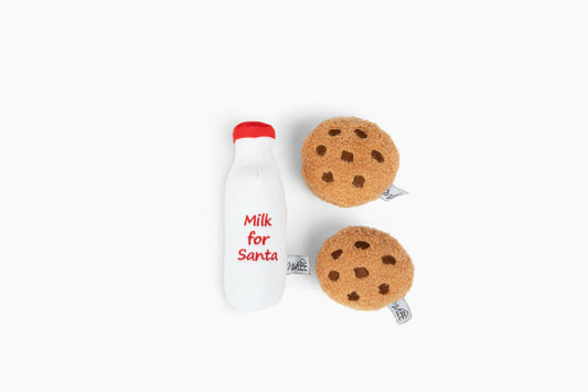 Boxed Milk & Cookies Plush Dog Toy