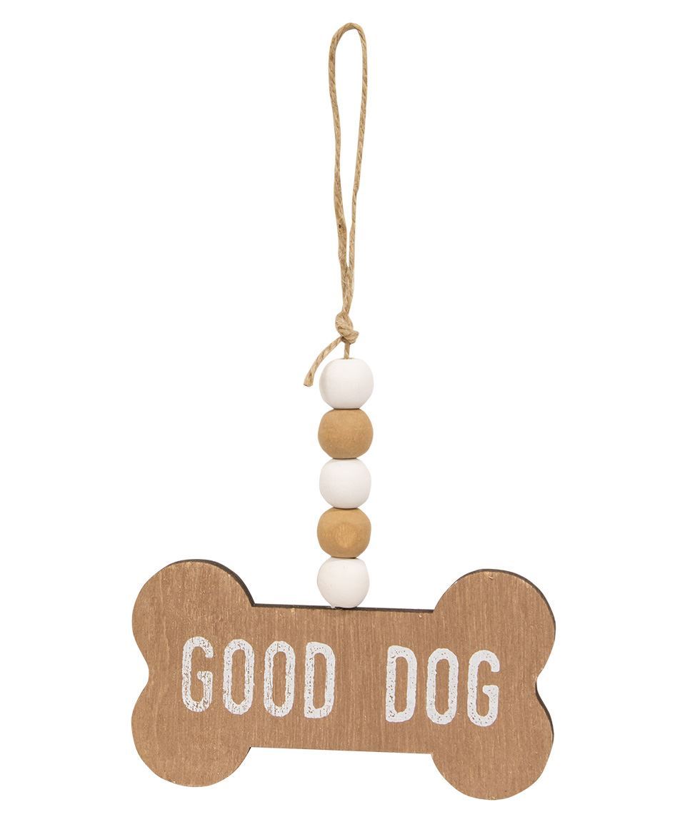 Beaded Dog Bone Ornament - 3 Options