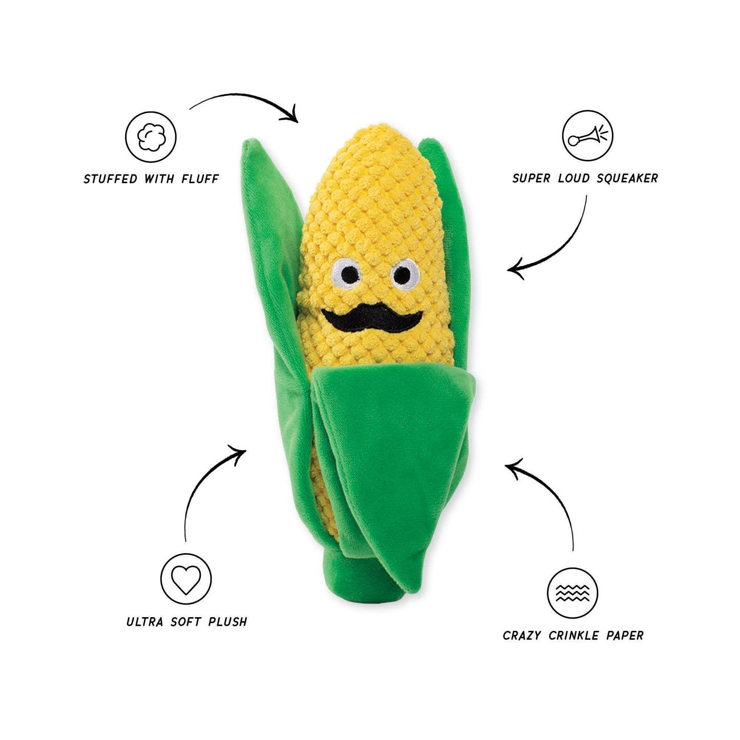 Awww Shucks! Plush Dog Toy