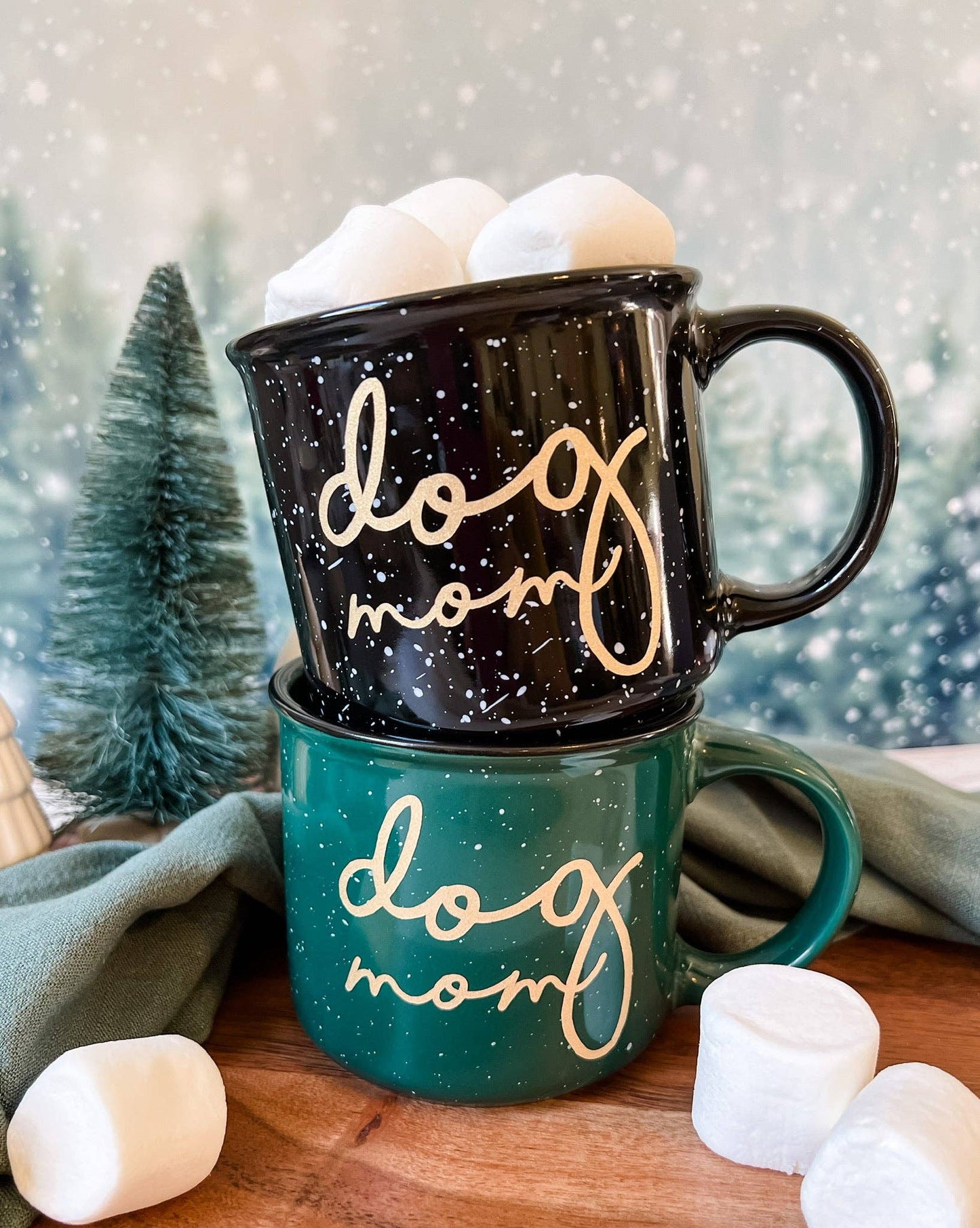 Black Dog Mom Campfire Mug
