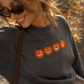 Mini Pumpkins Embroidered Sweatshirt
