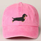 Dachshund Embroidered Baseball Cap - 3 COLORS